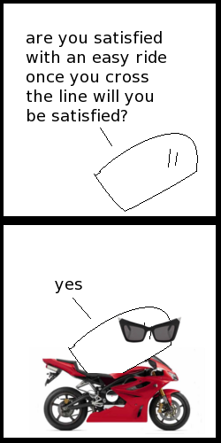 I've never been satisfied. This comic sucks.