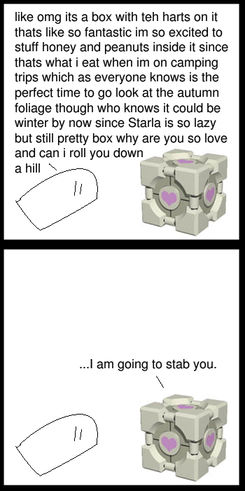 Seriously? YOU'RE NOT SUPPOSED TO EVER TRUST GLADOS!