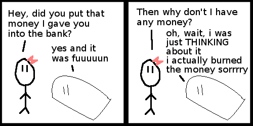 This happens to me all the time. I could've sworn I brought the calculator in!