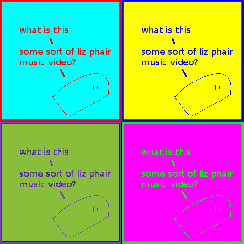 Why can't I stop making Liz Phair refs? Why can't I stop making song references? It's inevitable, it's a thing I'm just gonna keep on doing. Why can't I stop making Liz Phair refs?