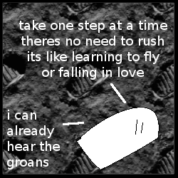 Still going for the Jordin Sparks angle. Strange coincidence that The GIMP has a "One Small Step...." texture built-in....