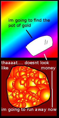 Of course it's not gold, they melted it down into nebulae! You're going to feel a slight pinch as you disintegrate, so prepare yourself.