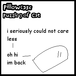 No, I will not explain this one to you. Just be happy that Pillowcase is back. :P No, I will not explain this one to you. Just be happy that Pillowcase is back. :P