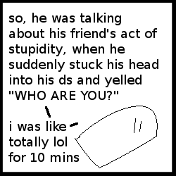 Sometimes, random hilarious things that happen in real life are so funny that I just have to parody them somewhere. This is one of those times.