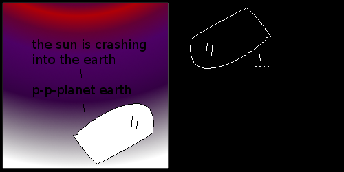 Firey jungle where deaths are made of! There's nothing you can do! In The Suuuunnn! These molecules will make you feel really old! Big lights will expire you!