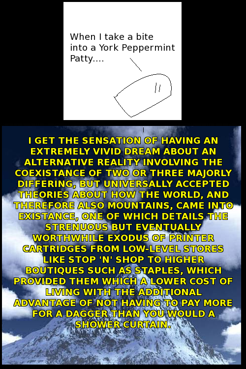 But I'm not actually on a mountain top. That would be weird.