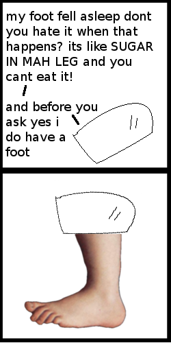 YES, IT COMES COMPLETE WITH SIX TOES AND A DINNER SET.